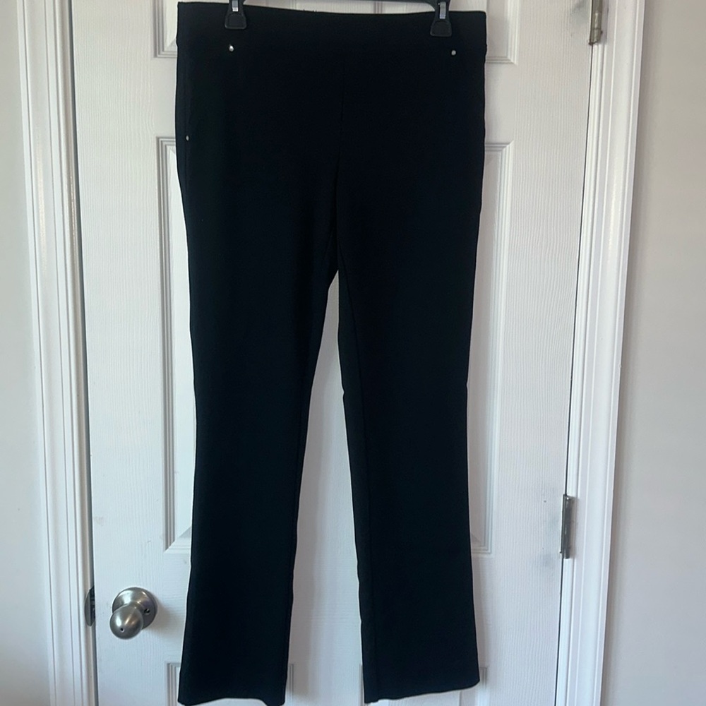INC international concepts, women black elastic/leggings size 10 black